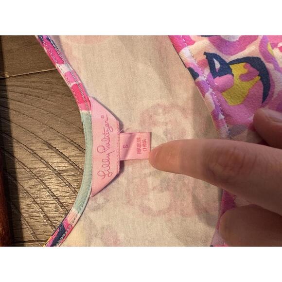 Lilly Pulitzer Emma Open Back Dress in Serene Blue Big Escapade Women’s Small - Picture 7 of 13